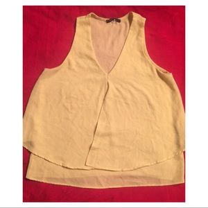Yellow tank blouse